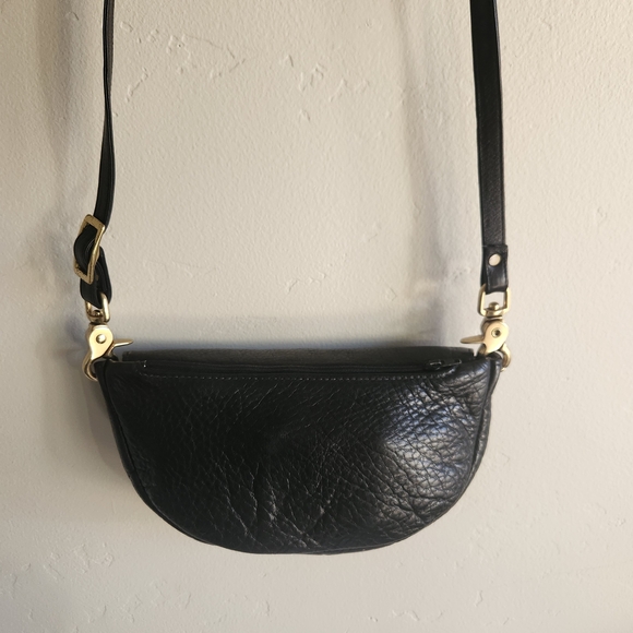 Libaire California Vintage Black Leather Crossbody Bag - Picture 10 of 16